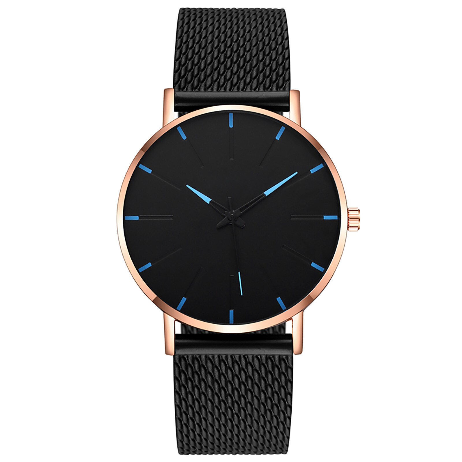 Men's mesh strap ultra-thin quartz watch Men's ultra-thin quartz watch Couple Analog Quartz Round Wrist men's watch #40: G