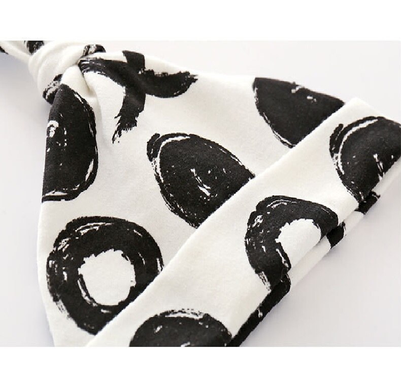 Happyflute 4 stuks/set pasgeboren babymutsje katoen lente herfst peutermuts jongens meisjes muts winter warm print kindermutsje