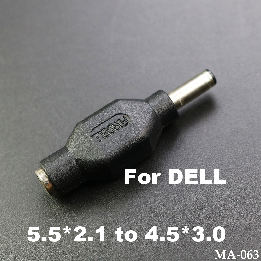 1Pc DC Power Adapter 7.4x5.0/4.5x3.0 Male Plug to 5.5x2.1mm Female Jack DC Power Charger Plug For HP Notebook Pc Laptops 5.5*2.1: Dark Grey