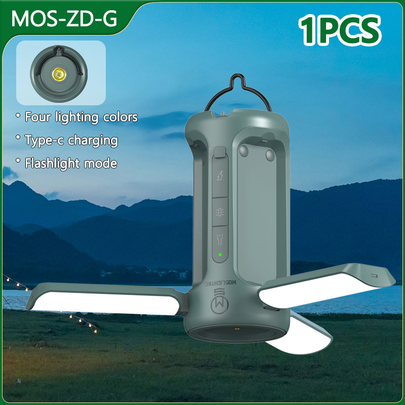 MOSLIGHTING Outdoor LED Camping Light USB Charging Folding Lantern Bluetooth Music Player Emergency Lighting Portable Flashlight: 15W