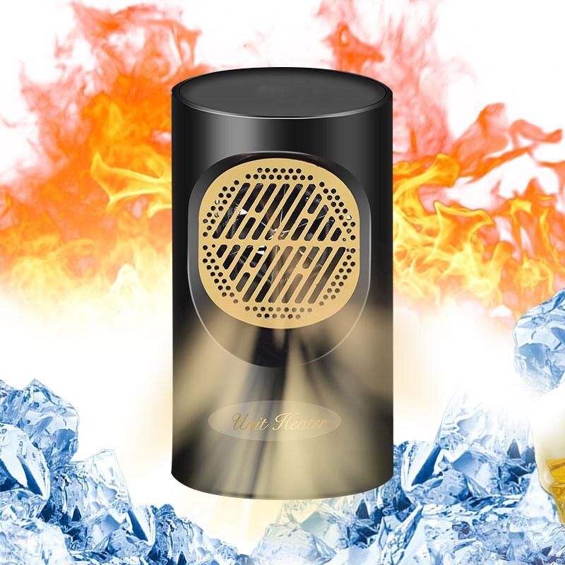 400W 220V Home Mini Electric Heaters Portable Mini Fan Warmer Indoor Outdoor Camping Heating Machine Desktop Household EU Plug