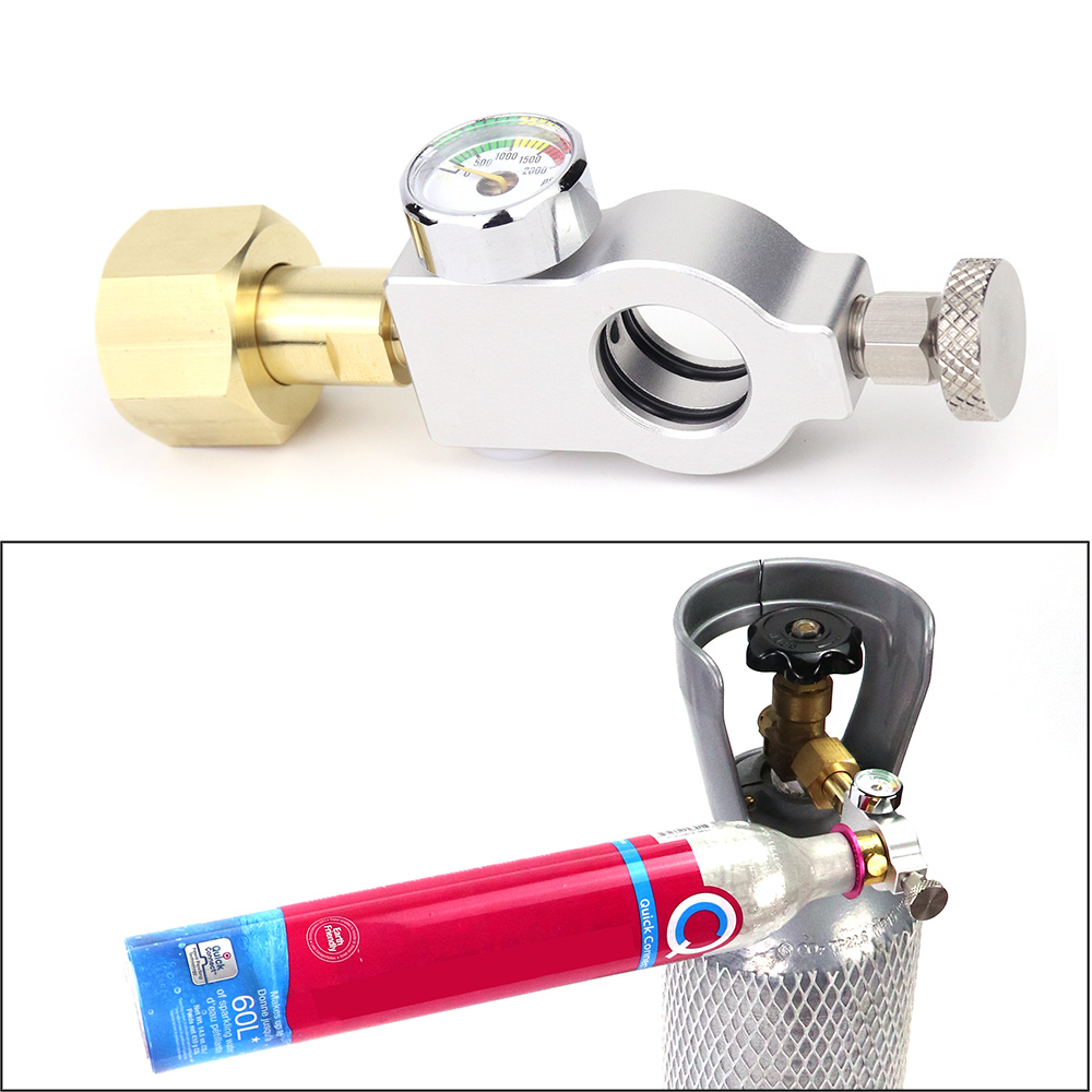 Co2 Cylinder Refill Fill Station Adaptor Fit Sodastream (Terra DUO Art) Pink Quick Connect Co2 Cylinder