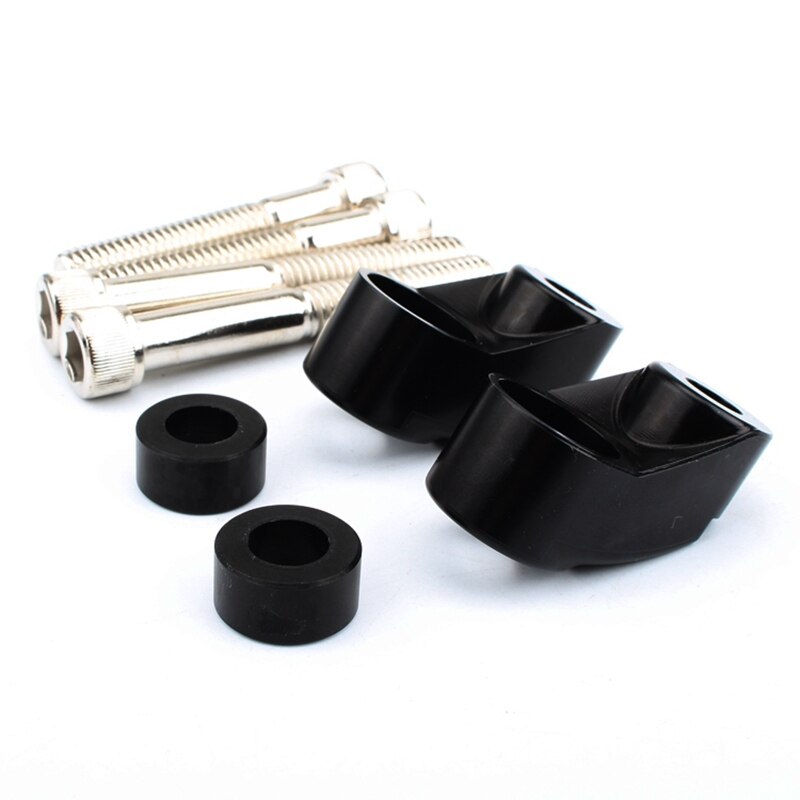 Front Turn Signal Relocation Mounts Kit for 39mm 49mm Sportster 883 FXR FXD Black