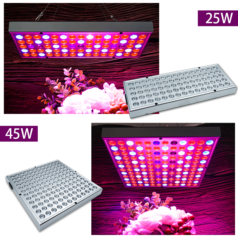 Led Grow Light Full Spectrum 25W 45W Growing Lamps AC85-265V Plant Growth Lighting for Plants Flowers Seedling Cultivation