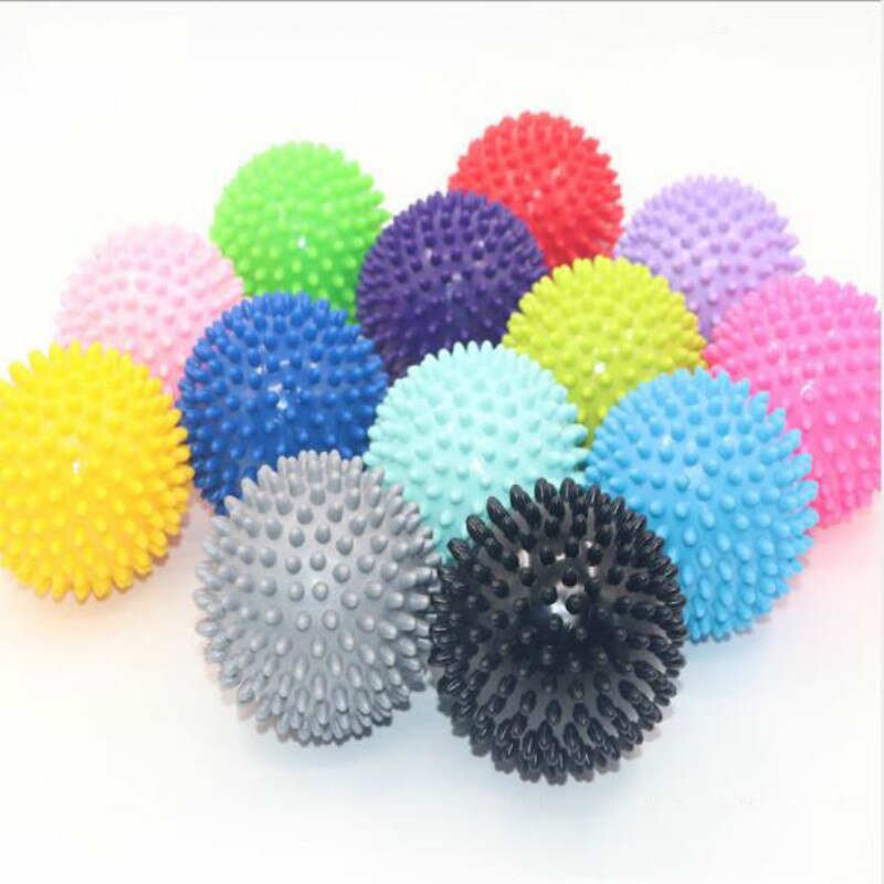 Unique 7.5cm/9cm Durable PVC Spiky Yoga Massage Ball Drain Point Fitness Hand Foot Pain Plantar Fasciitis Reliever Hedgehog Ball