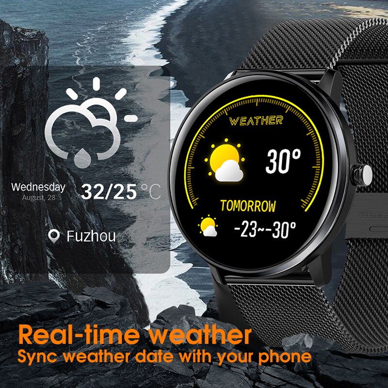 Smart Watch Full Screen Touch Smart Watch Waterproof IP68 Bracelet Sport Fitness Sleep Monitor Smart Watch For Android iOS
