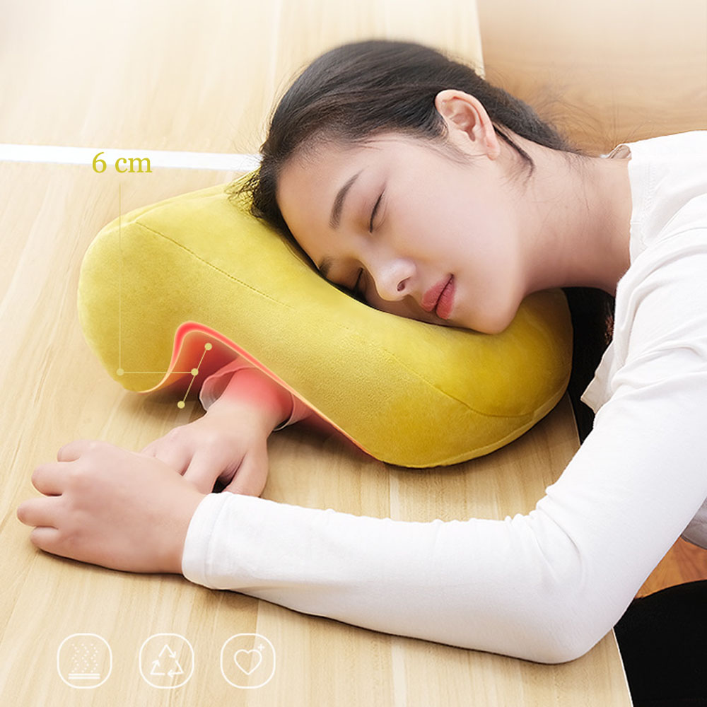 Memory Foam Pillow Desk Nap Pillow With Hollow Ide... Grandado