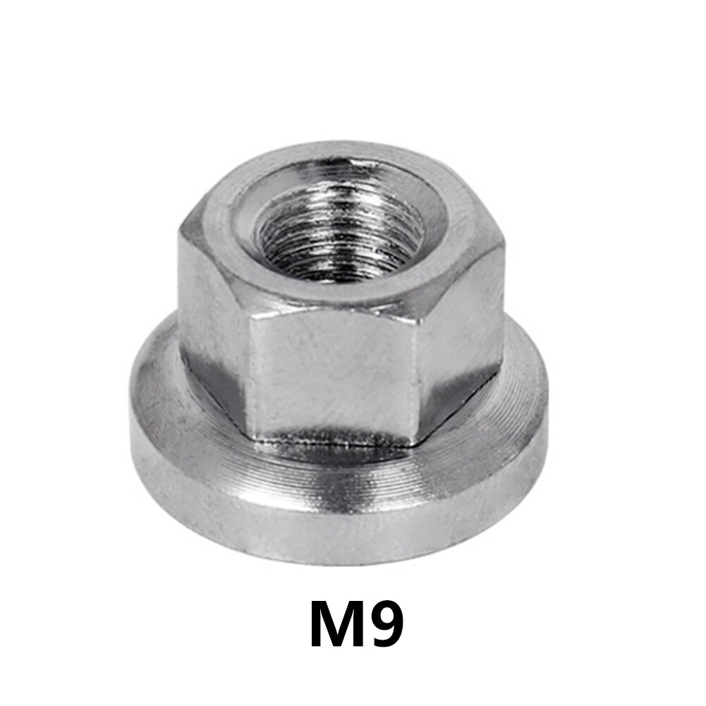 Tuercas de buje de bicicleta de engranaje fijo, cierre de eje de rueda de tambor delantero y trasero, M9 M10, textura de tuerca antideslizante para montaje firme, 2 uds.