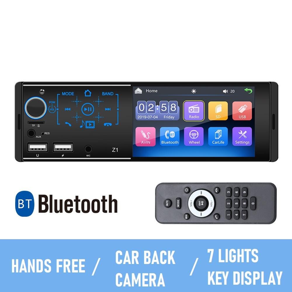Touchscreen 4 inch 1 din autoradio android autoradio stereo-ontvanger usb auto  mp5 spelers bluetooth handsfree auto multimedia