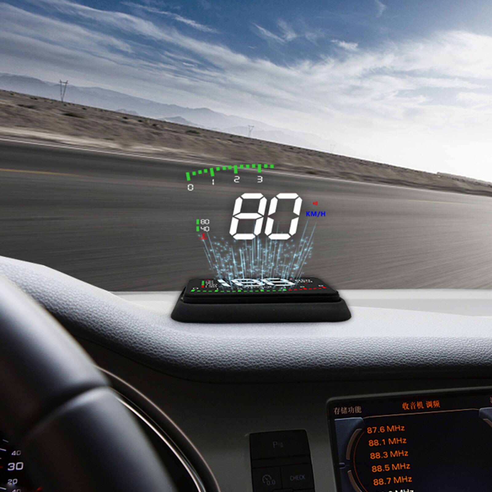 OBD2 HUD Car Head Up Display LED Windscreen Projector OBD Scanner Speed Fuel Warning Alarm System HUD Head-Up Display