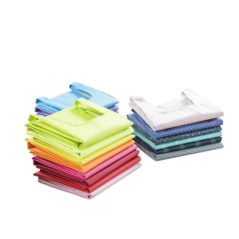 1PC Tragbare Falten Einkaufstasche Große Nylon Taschen Dicke Tasche Faltbare Wasserdichte Ripstop Schulter Tasche Handtasche Markt Lebensmittel Tasche