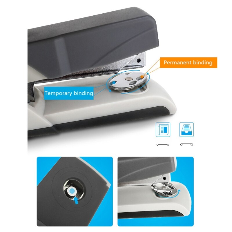 25 Sheets Effortless Heavy Duty Stapler Paper Book Binding Stapling Stationery
