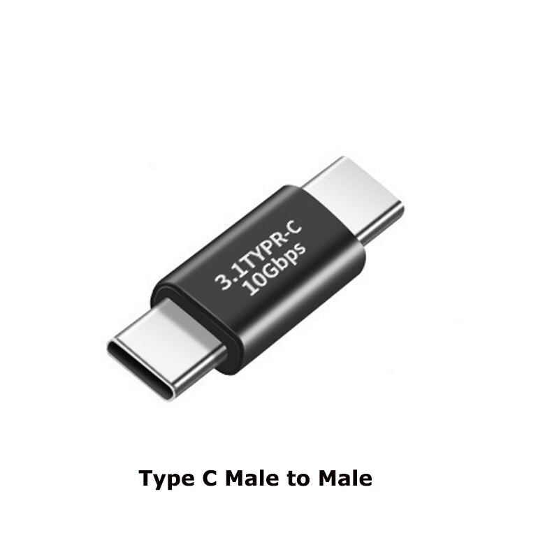 1 st 90 graders rät vinkel usb 3.1 typ c hane till hona usbc hona till hona hane till hane omvandlaradapter: Nr .2