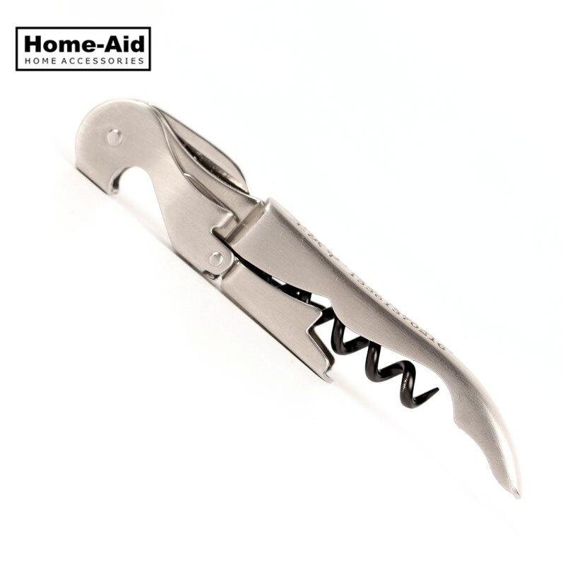 1Pc Roestvrij Plastic Wijn Schroef Corkscrew Opener Professionele Dubbele Scharnier Obers Wijn Fles Bier Cap Opener