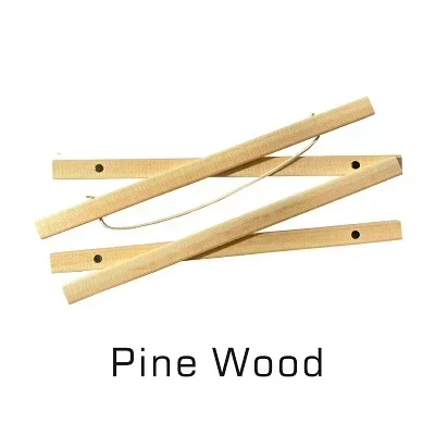 60cm 70cm 80cm 90cm magnetisk plakatophæng teak fyrretræ maleriramme 5 farver træ fotoramme sort hvid lærredsramme: 5 tommer / Hvid