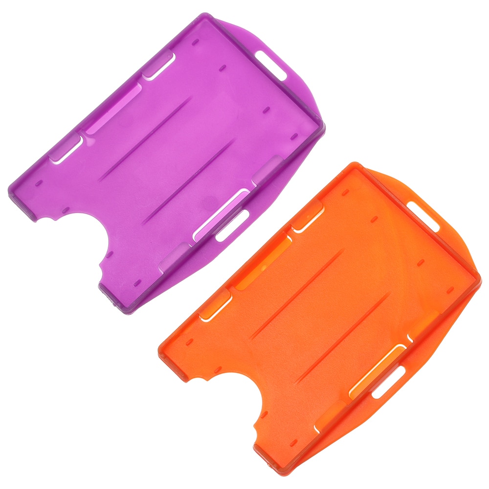 Kaarthouder, draagbaar, praktisch, duurzaam, multifunctioneel, harde plastic badgehouder, beschermhoes, dubbelzijdige kaarthouders