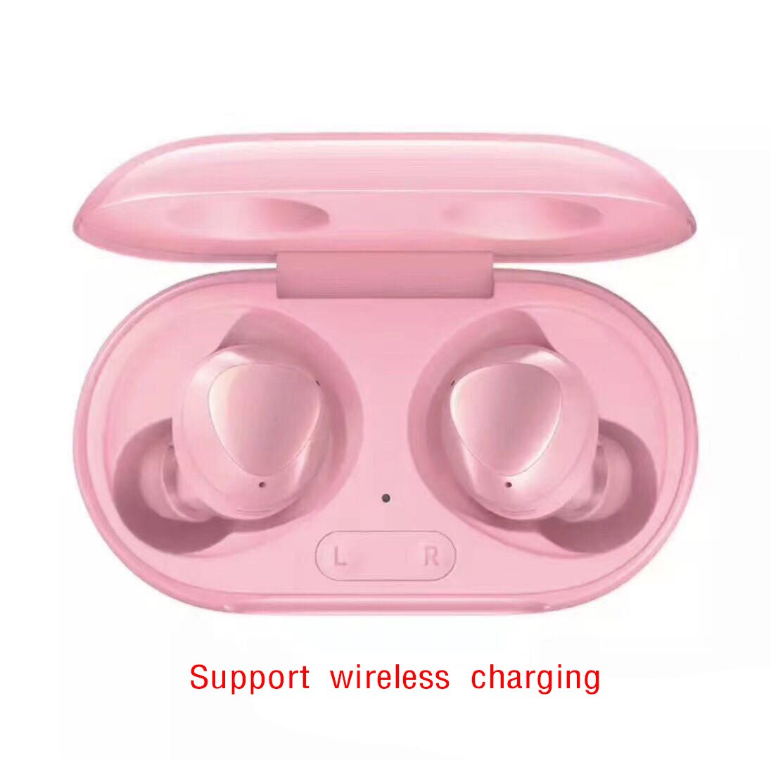 Knoppen Plus Sport Bluetooth Oortelefoon Stereo Noise Cancelling Waterdicht Headset Draadloos Opladen Voor Samsung Voor Android: Pink plus