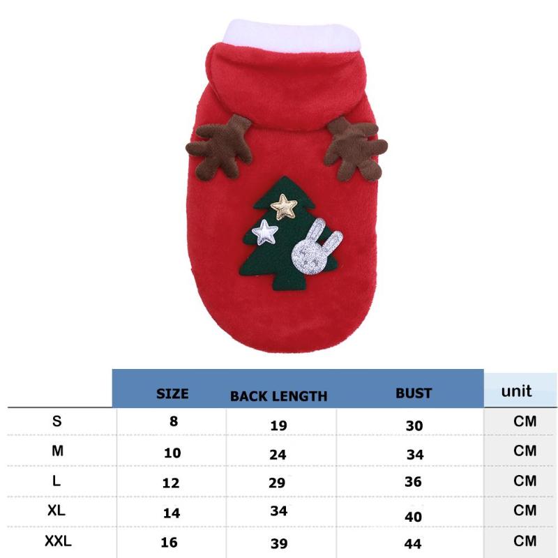Kerst hondenkleding rode jas patroon hond huisdier fleece hondenkleding hondenjas kerst schattige huisdier puppy eland capuchon warme jas