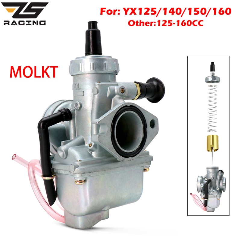 ZS Racing-carburador MOLKT de 26mm para YX125/140/150/160 Pit Dirt Bike ATV Quad PZ26 VM22, carburador de rendimiento