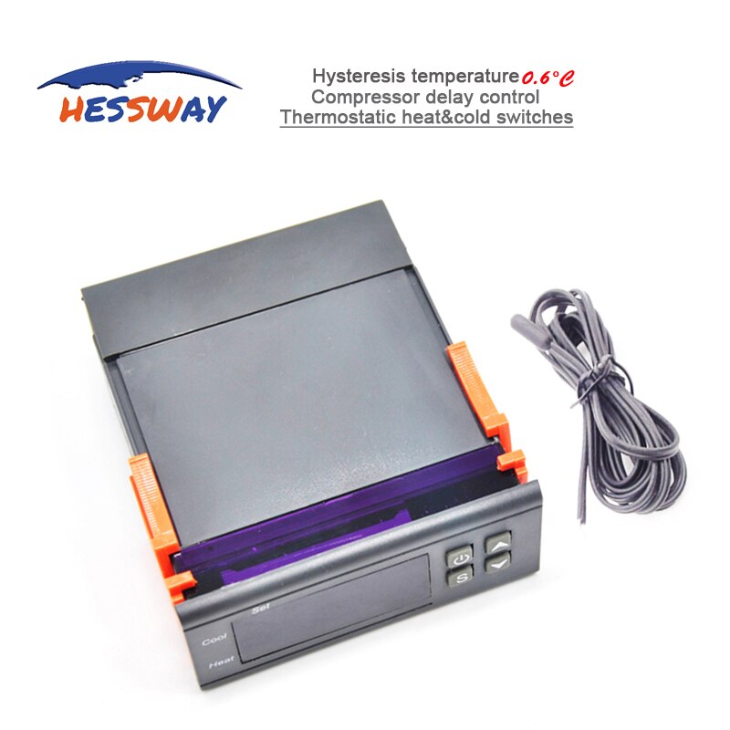 Termostato de controles termostáticos de calor y frío 220VAC 16A/10A para refrigerador de compresor
