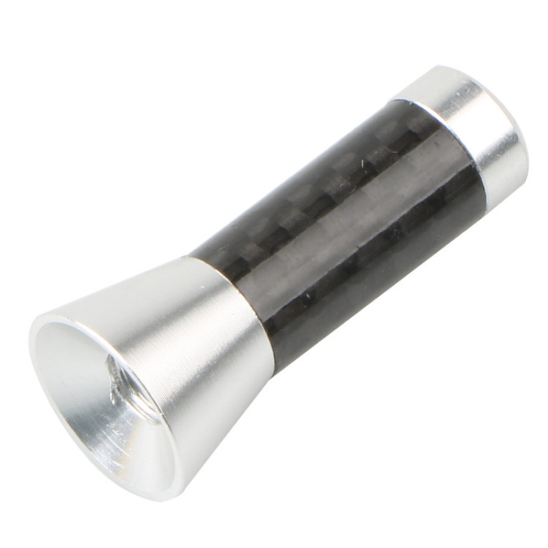 Car Roof Antenna Carbon Fiber 3.5/8/12cm Radio Aerial Antenna Radio FM/AM Metal Receiving Antennas Short Stubby Mast Antenna