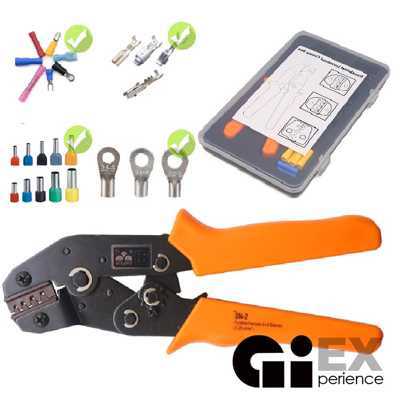 Crimp Tangen Meerdere Matrijzen Set Draad Dupont Terminals Gereedschap Voor Krimpkous Connectors Niet-Geïsoleerde Huls Terminals