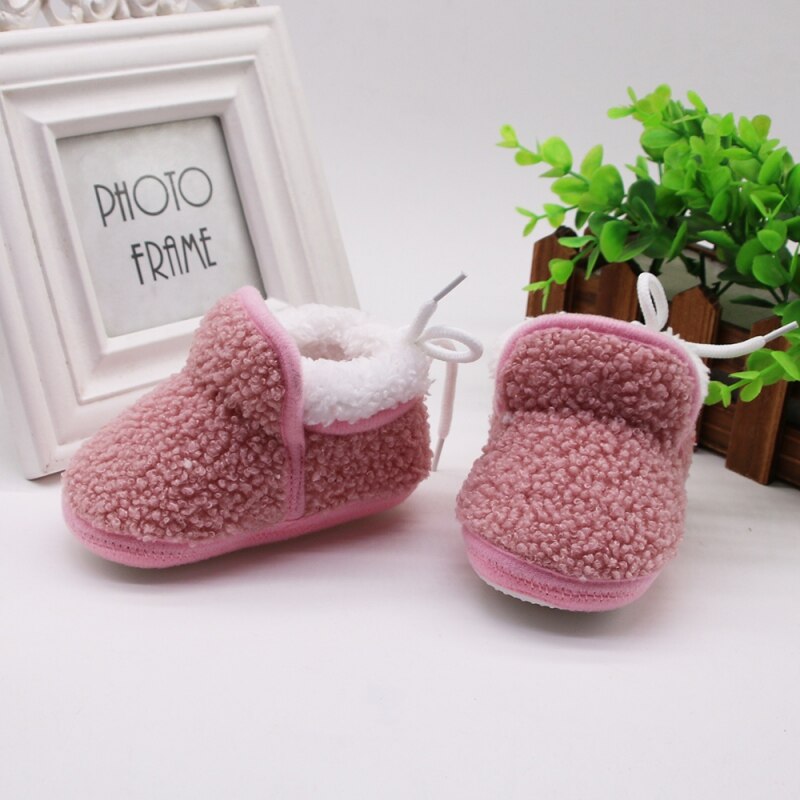 Inverno do bebê meninos meninas sapatos de inverno crianças sapatos quentes meninas bebê botas de pano menino