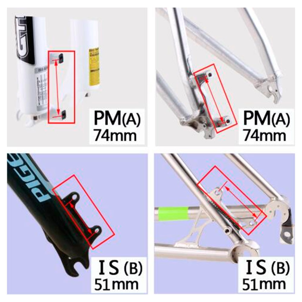 1 Pcs Mtb Schijfrem Ultralight Beugel Schijfremrotor Pm Een Pijler Remschijf Schijfrem Mount Adapter Voor 140 160 Mm Rotor