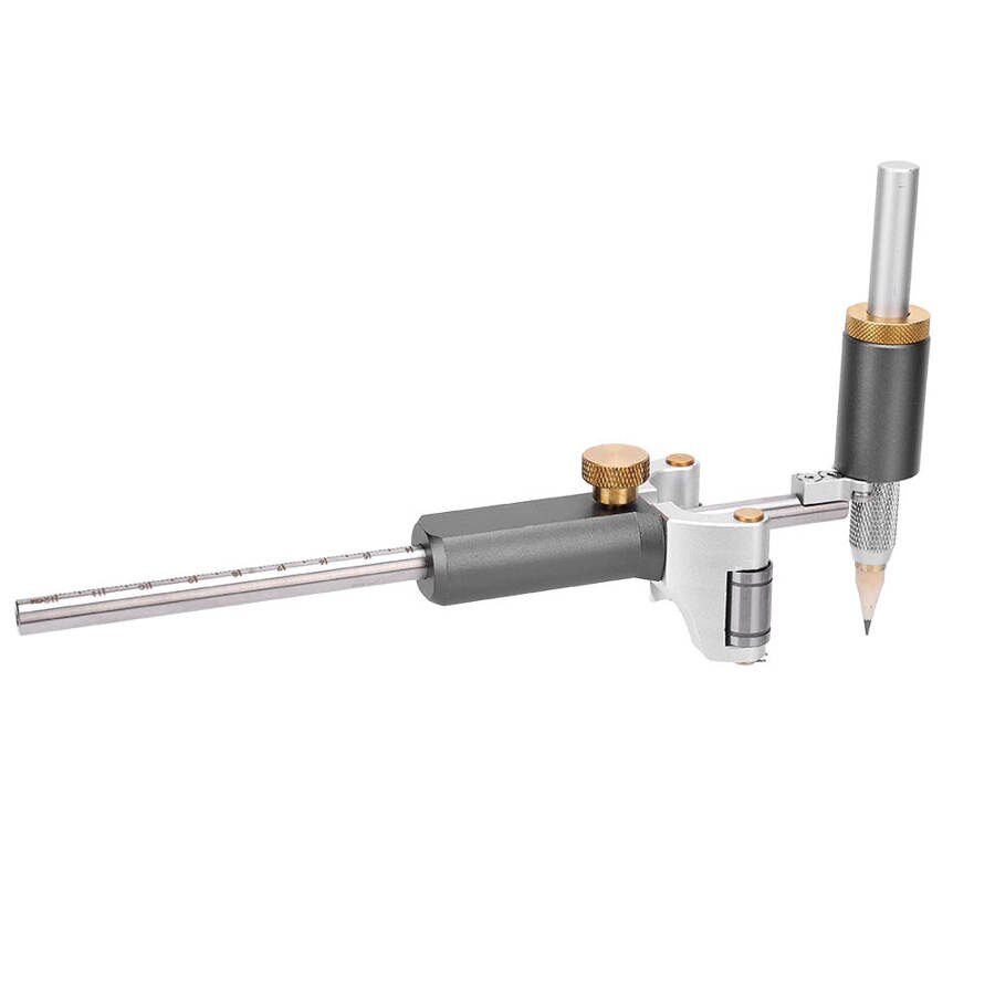 Linear Arc Scriber Tool Dual-Purpose DIY Woodworking Multifunctional Draw Marking Angle Ruler Measuring Tools
