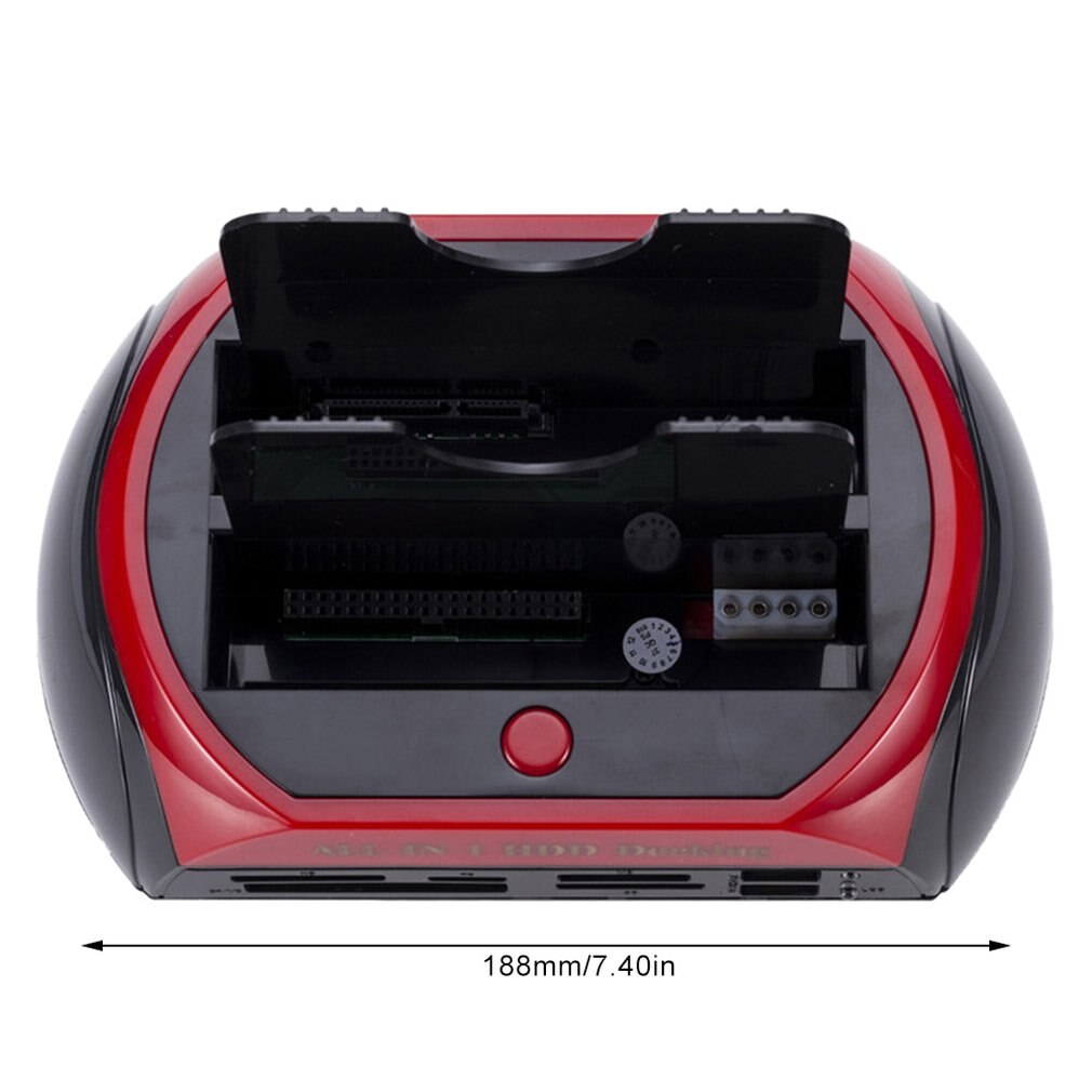 Hdd Station d'accueil double disque dur interne Station d'accueil Base Hdd boîtier pour 2.5 pouces 3.5 pouces Ide/Sata Usb 2.0