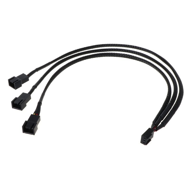 12V 30 CENTIMETRI 3spillo Ventola PWM 1 a 3 gareggiare Cavo di Prolunga di Alimentazione Y divisore porta moltiplicatore PC di Raffreddamento del computer Filo 22AWG di Accesso