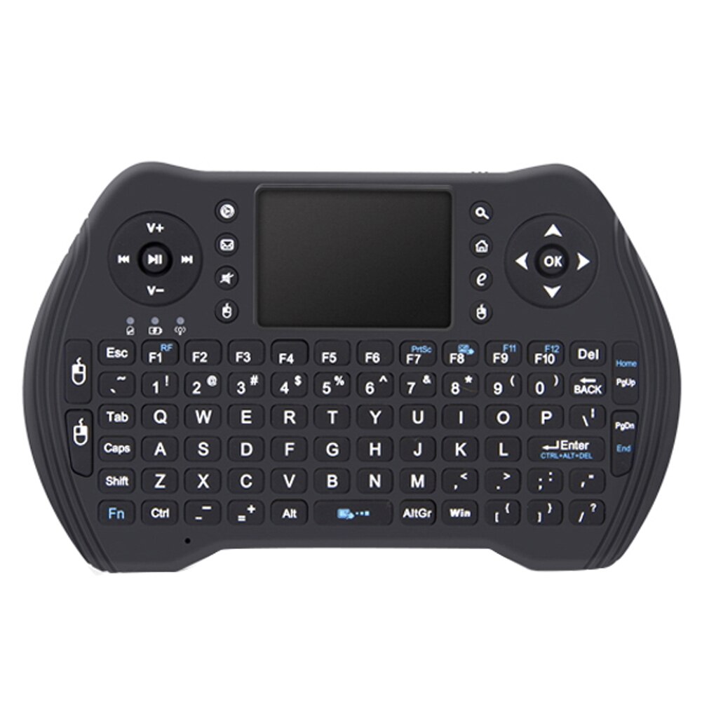 USB i8 Mini Wireless keyboard English Russian Arabic black Air Mouse 2.4GHz Wireless Keyboard Touchpad Handheld for TV Box PC
