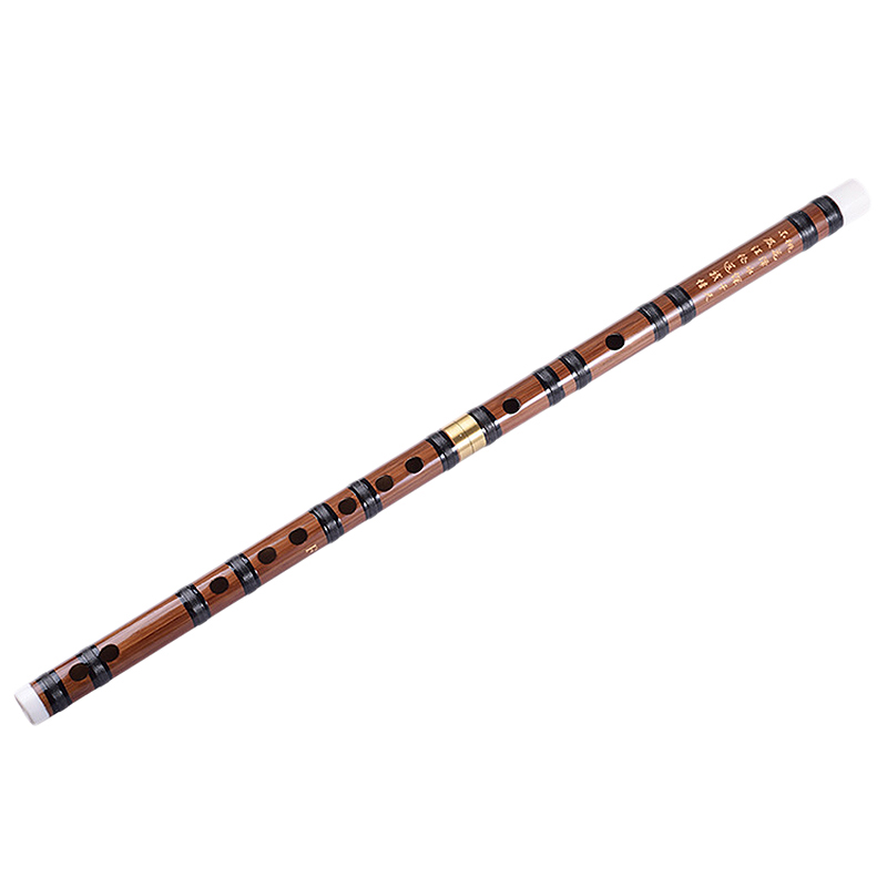 Pluggable Traditional Checking Bamboo Flute Chinese Bitter Bamboo Dizi Instrument: 69cm