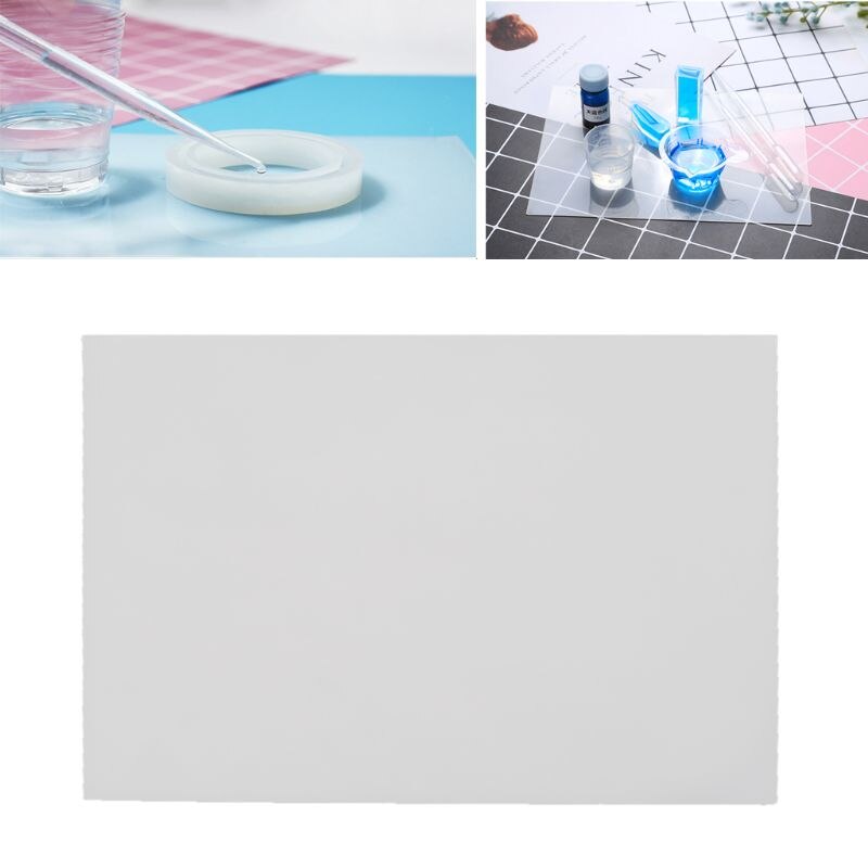 1 Pc Silikon Klar matt Harz Pad Handwerk Werkzeug Hohe Temperatur Widerstand Klebrige Platte DIY Machen Werkzeug