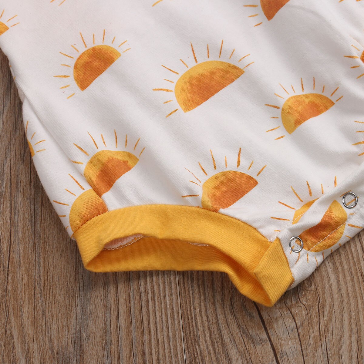 Pudcoco, Body para recién nacido, para niño, con estampado de sol, Arco Iris, Babygrow, novedad de , conjuntos sin mangas de verano