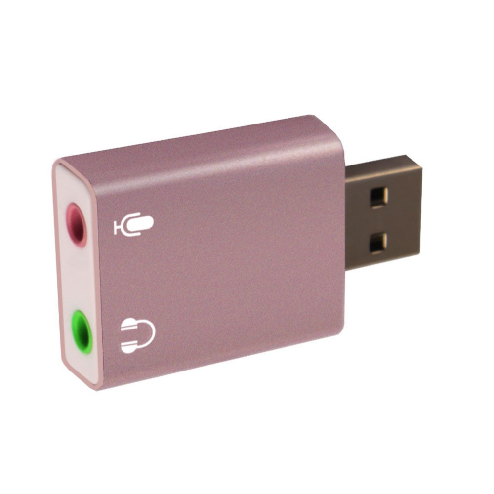 Mini USB Geluidskaart Externe Adapter 3D Stereo Jack 3.5mm Oortelefoon Micphone Voor PC C #265470