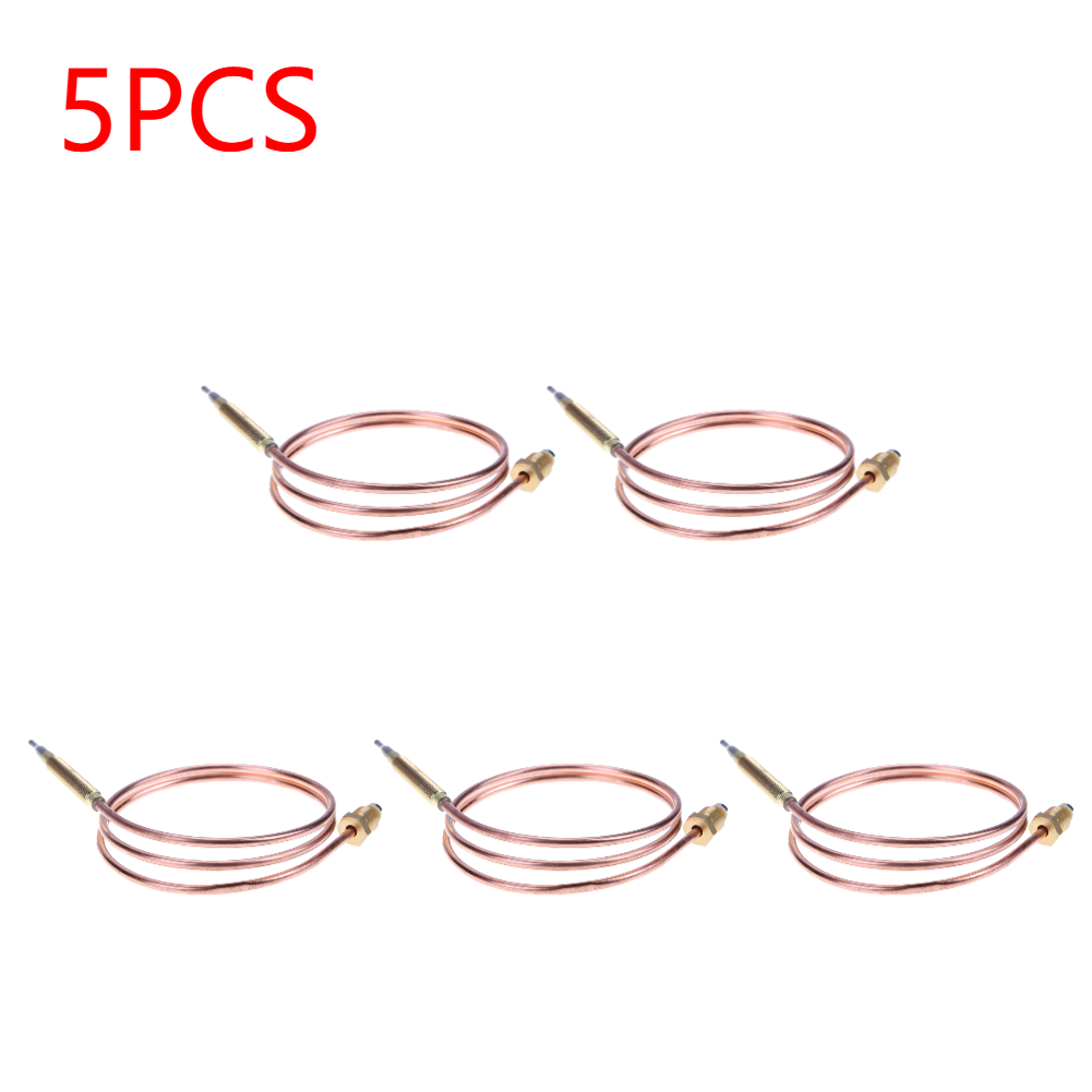 1-5 st universal gas termoelement ventil 60/120cm eldstad ersättningstermoelement för vattenkokare teurna med 5 fasta delar