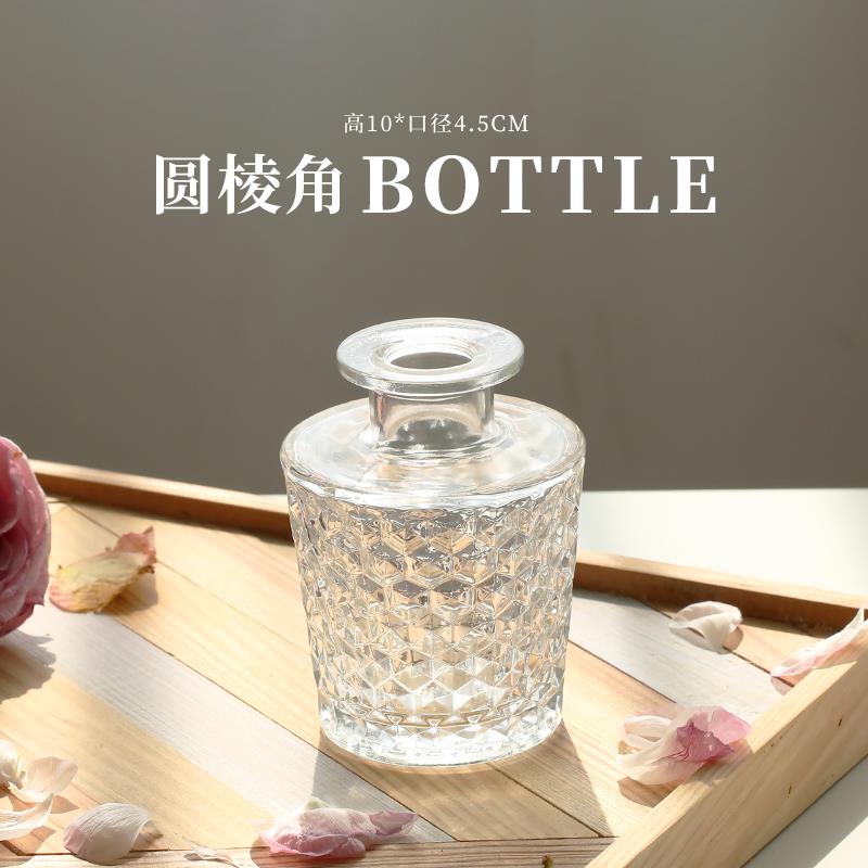 Maceta de estilo nórdico para decoración del hogar, Mini florero de vidrio, decoración transparente para sala de estar, romántico francés: G