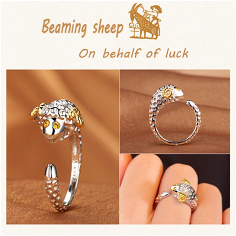 Milangirl luxe glanzende dierenring konijn/varken/draak/paard/aap/slang/schaap/tijger/hond/rat kristallen ringen voor damesmeisjes: En