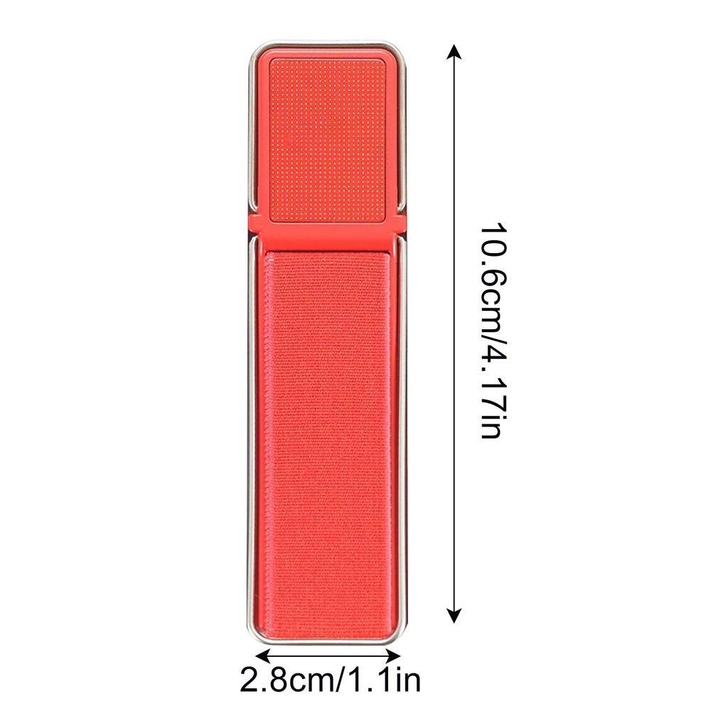 Universal Cellphone Finger Kickstand Mobile Phone Finger Strap Grip Phone ABS Wristband Holder Grip Telescopic Holder #W0: Red