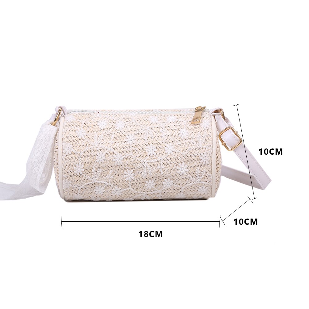 bohême sacs à bandoulière femmes plage paille tissé lettres broderie sacs dames bandoulière sacs à main pour voyage