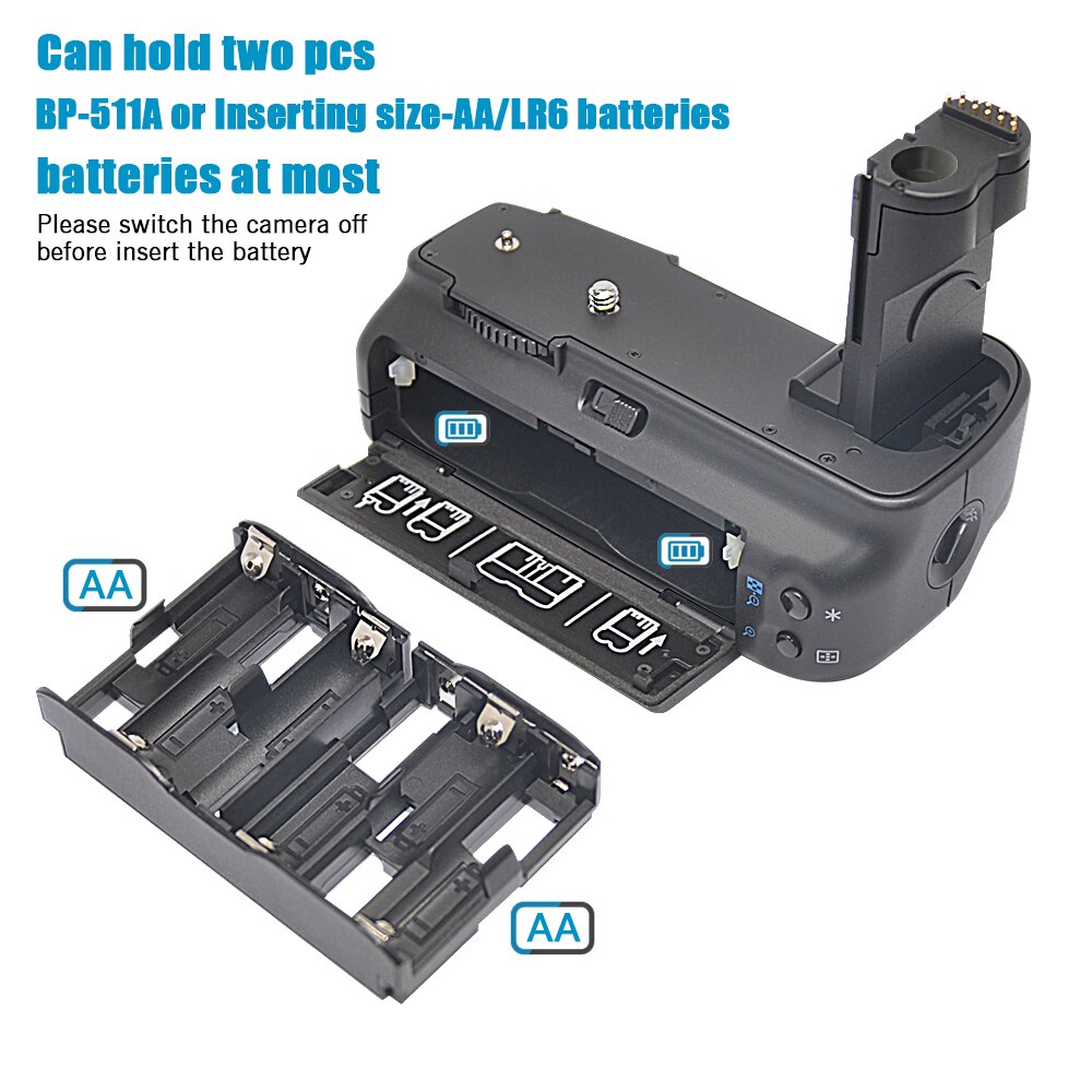 Mcoplus – poignée de batterie verticale BG-40D, pour appareil photo Canon EOS 20D 30D 40D 50D as BG-E2N BG-E2