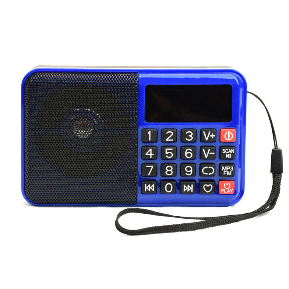 Multifunctional With Speaker Portable MP3 Player TF Card Boombox FM Radio Digital Wireless Button Home Music Elder
