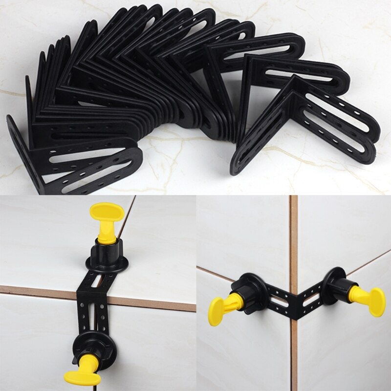 25 Pcs Tile Spacers Cross Leveling Angle System Re... – Grandado