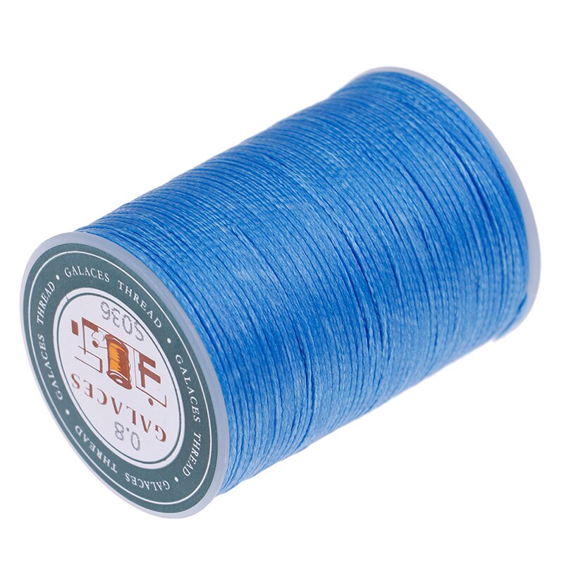 90m naaigaren polyester koord gewaxte draad leer 0.8mm voor doe-het-zelf gereedschap handnaaigaren: F