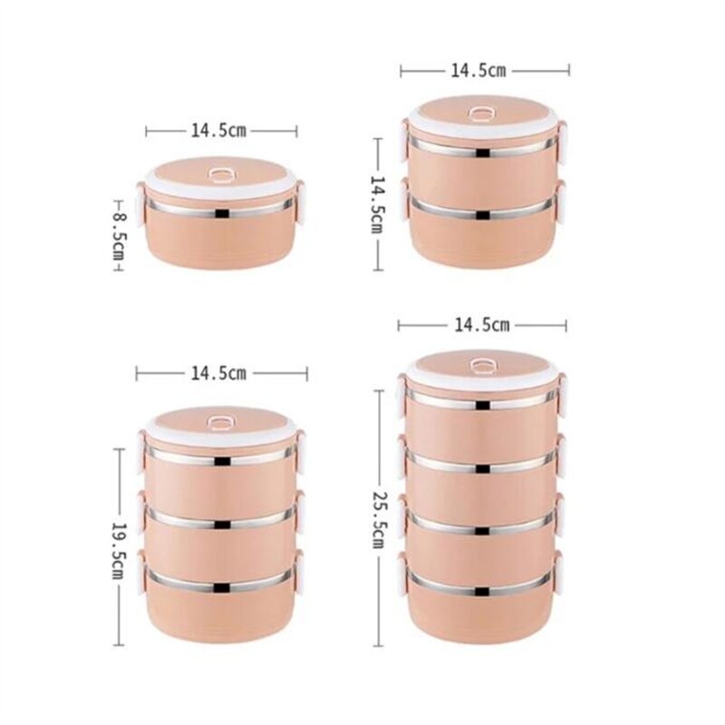 Microwave Stainless Steel Thermal Lunch Box Food Storage Box Travel Picnic Leakproof Portable Students Work Adult Lunch Box