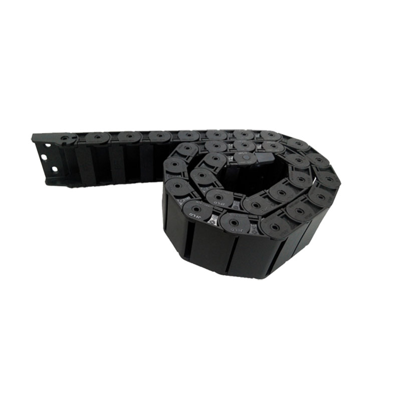 Jflo 18 x 50mm plastdragkedja 1 meter halvsluten inuti öppningskabel med kopplingstankar cnc