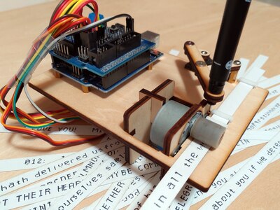 Telegraph Maker DIY Manipulator Writing Robot Small Clock
