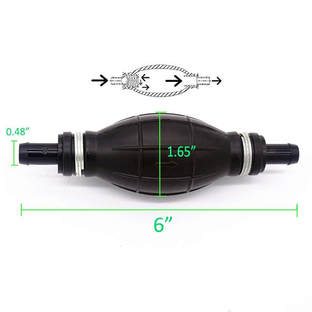 Hand Automobile Manual Siphon Pump Gasoline Fuel Oil Pipe Pumping Water Changer 40FP12