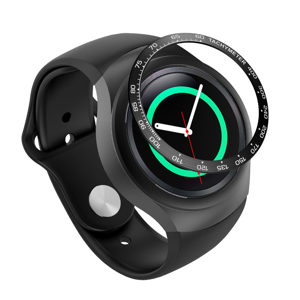 Anillo de bisel clásico de acero inoxidable para Samsung Gear S2 SM-R720, funda de Metal, accesorios de repuesto para reloj inteligente, correas